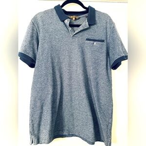 Ben Sherman,  size L polo,blue , 100% Cotton